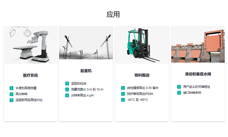 拉绳编码器应用