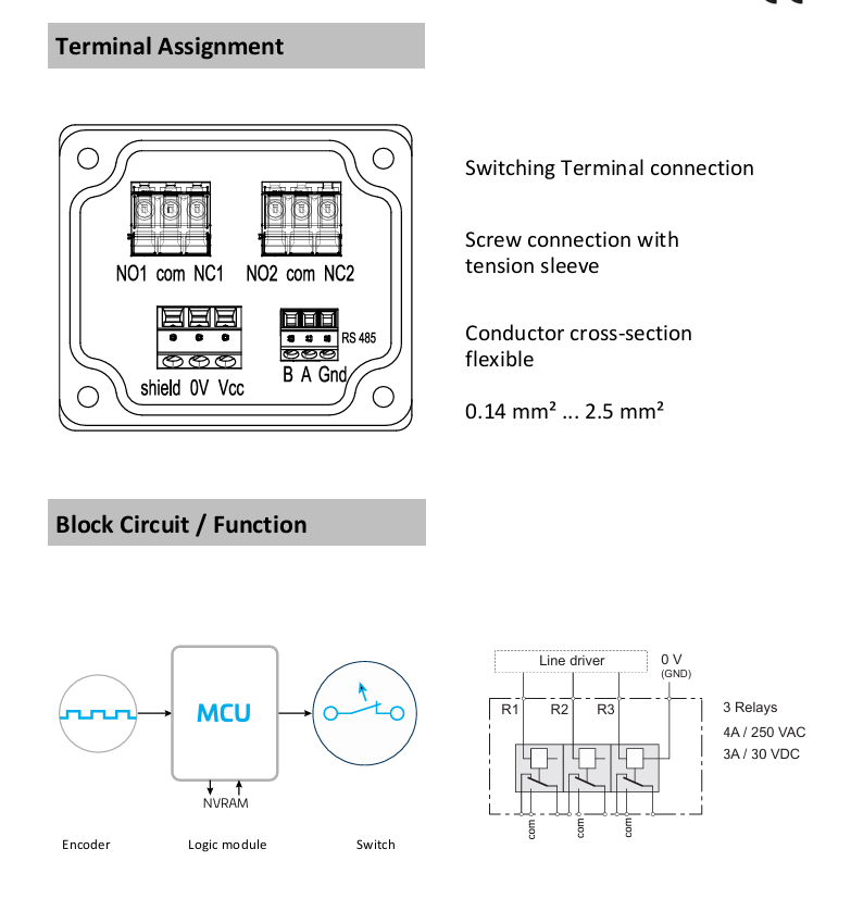 电子式超速开关产品性能