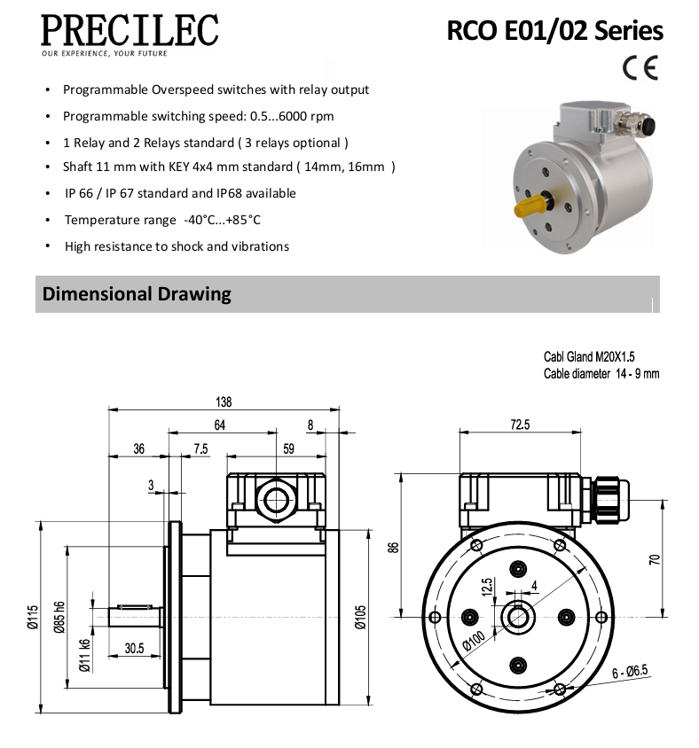 电子式超速开关产品特点图