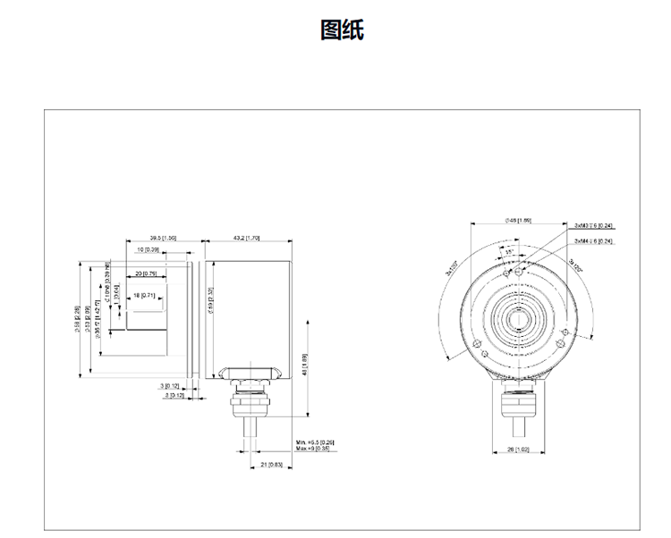 POSITAL博思特编码器UTD-IPH00-01024-L100-5RW图纸